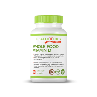 Healthology Whole Food Vitamin D - 1000IU