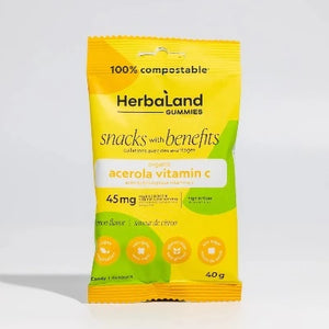 Herbaland Vegan Acerola Vitamin C Snacks with Benefits Gummy 40 G
