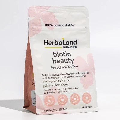 Herbaland Vegan Biotin Beauty Gummy 90 Gummies