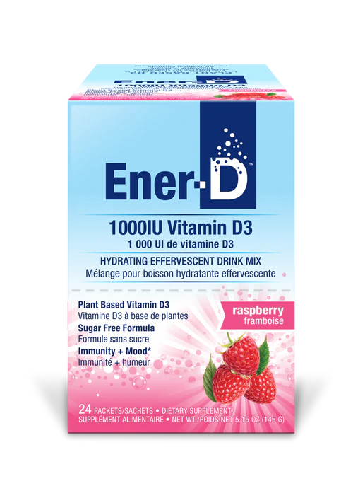 Ener-D RaspberryVitamin D3 1000IU