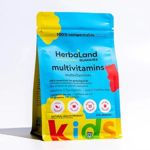 Herbaland Vegan Multivitamin Gummy for Kids 90 Gummies