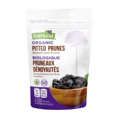 Everland Pitted Prunes, Organic, 454g