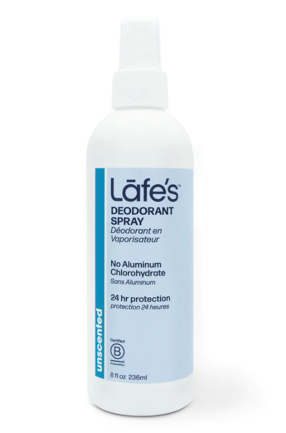 Lafe's Unscented Deodorant Spray 8oz