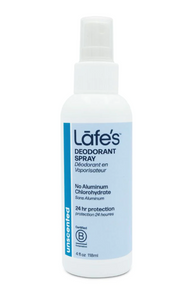 Lafe's Unscented Deodorant Spray 4oz