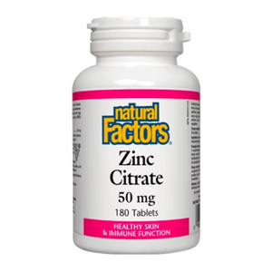 Natural Factors Zinc Citrate 50 mg (Tablets)