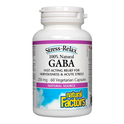 Natural Factors Stress-Relax GABA 250 mg (60 Caps)