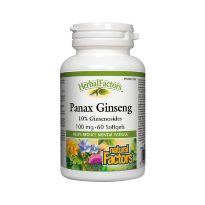 Natural Factors Panax Ginseng 100mg, 60 Capsules