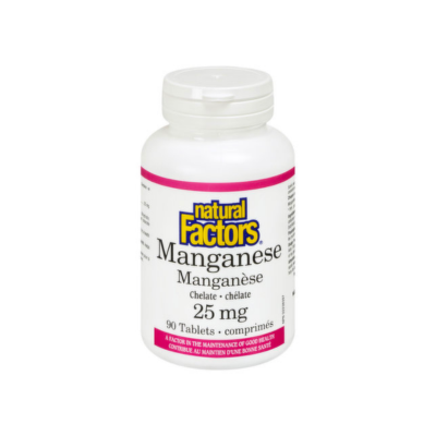 Natural Factors Manganese Chelate 25mg, 90 Tablets