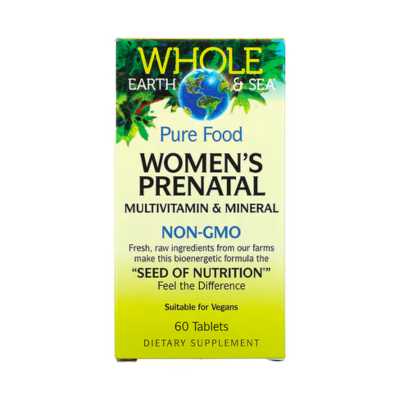 Natural Factors Whole Earth & Sea Women's Prenatal Multivitamin & Mineral, 60 Tablets