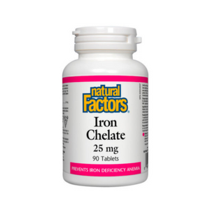 Natural Factors Iron Chelate 25mg, 90 Tablets