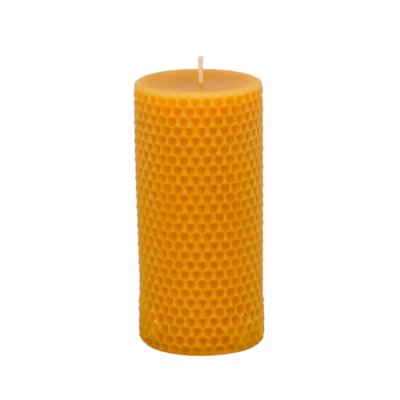 Honey Candles' Natural Beeswax Honeycomb Pillar Candle
