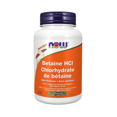 NOW Betaine HCL 120Vcap