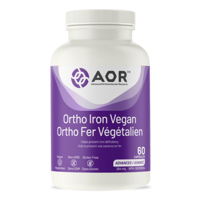 AOR Ortho Iron Vegan, 264mg, 60 Caps