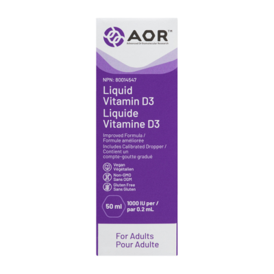 AOR Vitamin D3 Liquid (Adult), 50mL