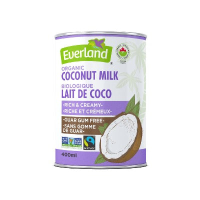 Coconut Milk, Rich & Cream, GUAR GUM FREE, ORGANIC,400ml