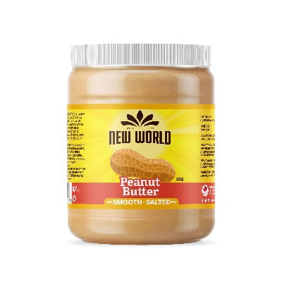 New World Foods Natural Peanut Butter Smooth/Salted