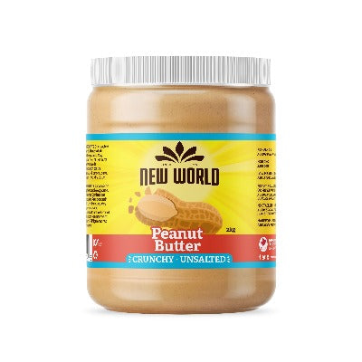 New World Foods Natural Peanut Butter Crunchy/Unsalted