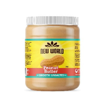 New World Foods Natural Peanut Butter Smooth/Unsalted