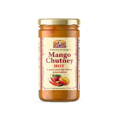 Taj Mahal Hot Mango Chutney, Natural, 454g