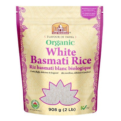 White Basmati Rice, Organic, 2lb