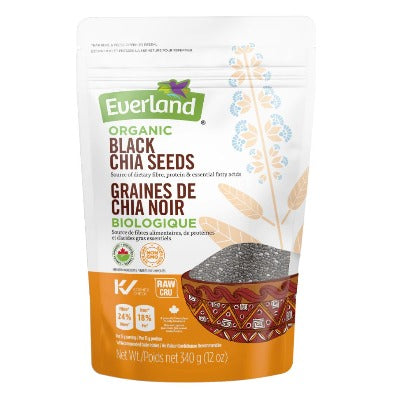 Black Chia Seeds, Organic, 340g