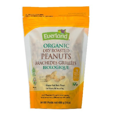 Dry Roasted Peanuts, Organic, 400g