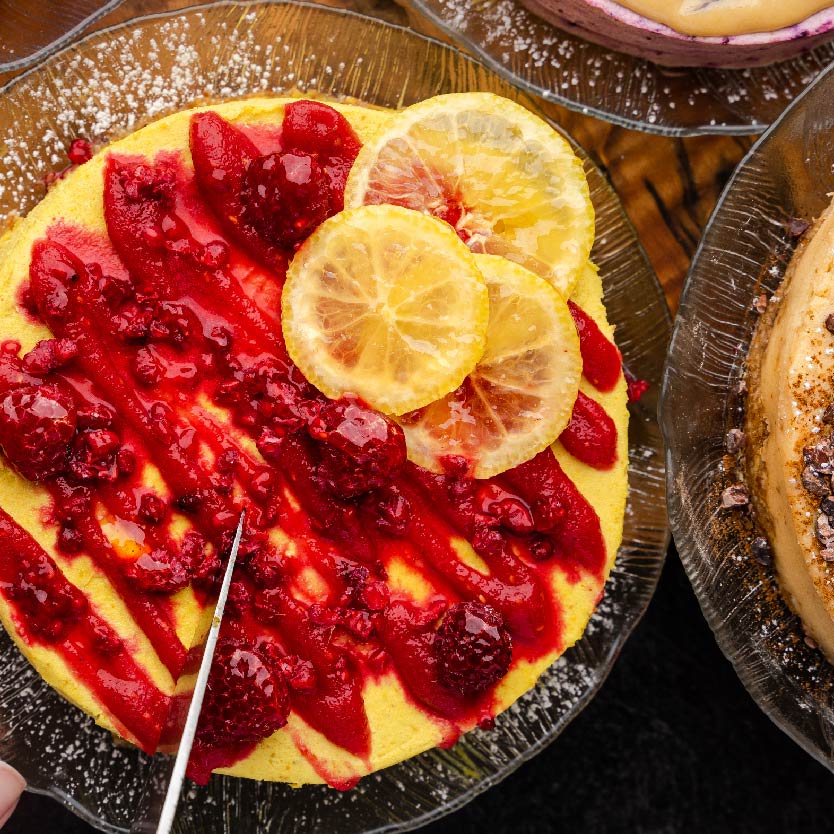 Raw Raspberry Lemon Cheesecake