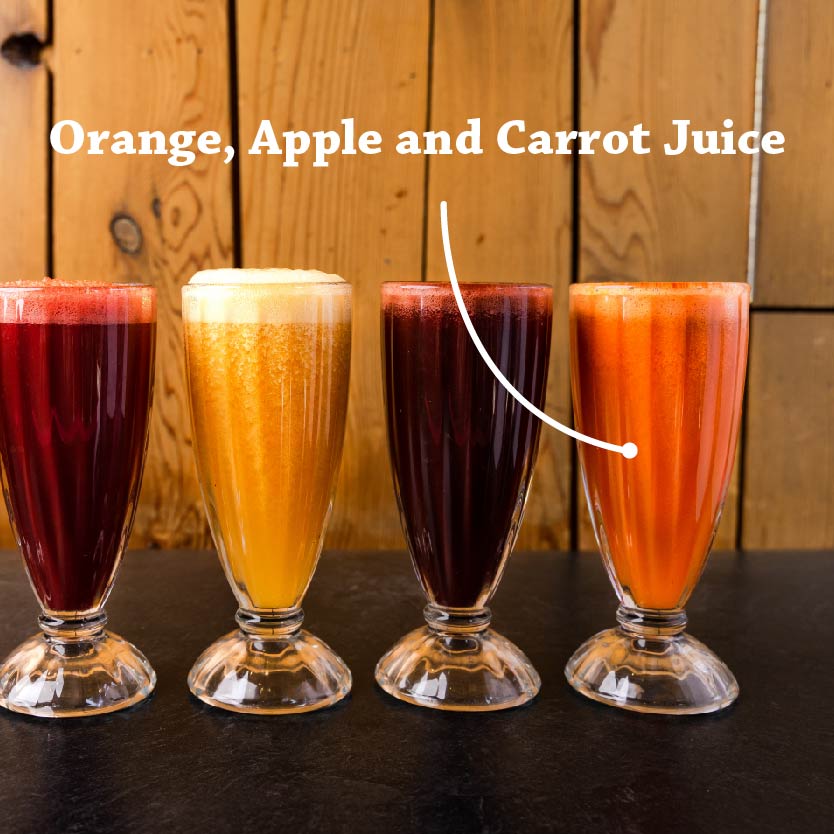 Orange, Apple, and Carrot Juice